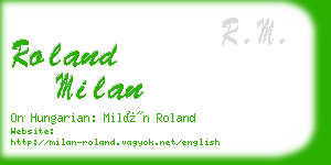 roland milan business card